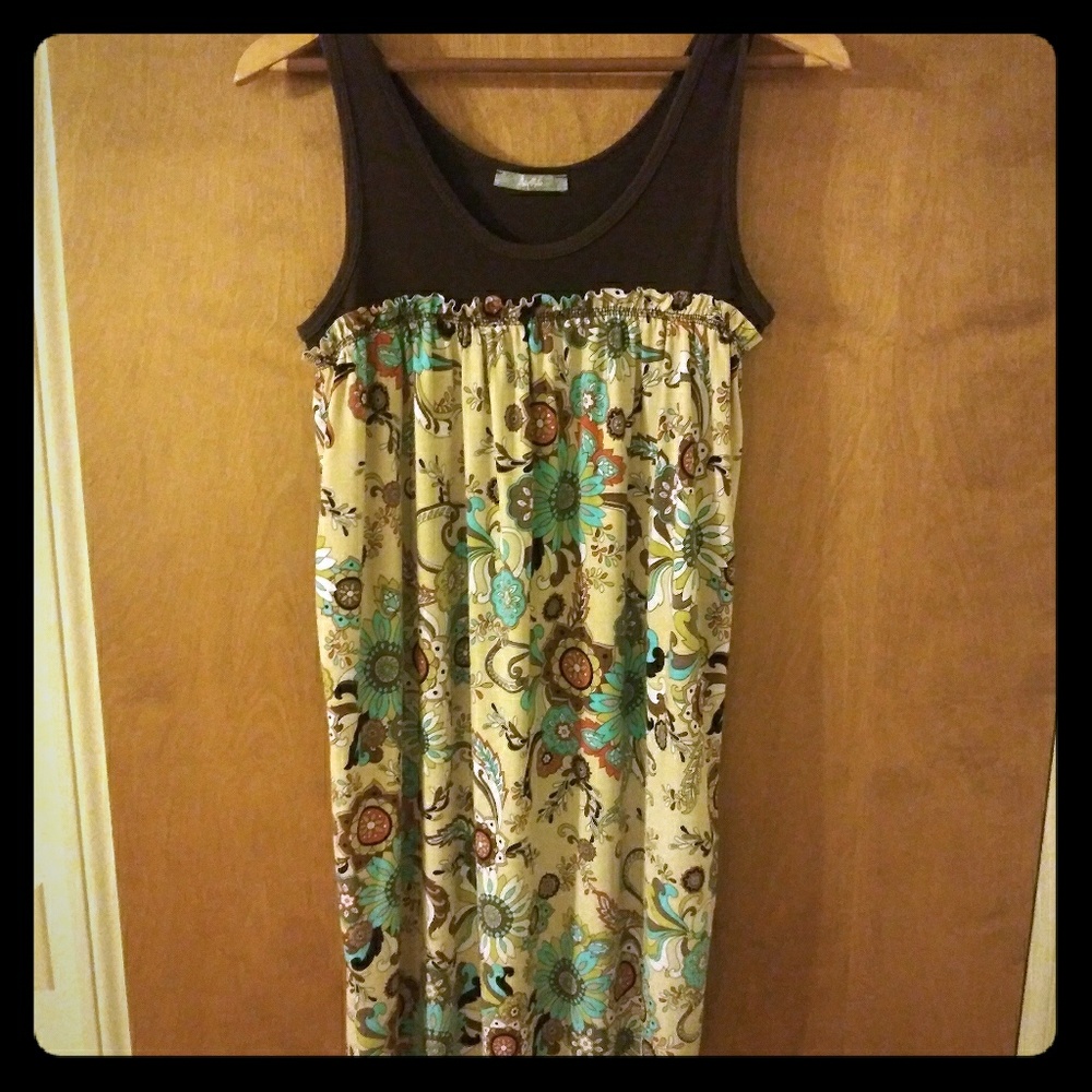 Brown and Paisley dress